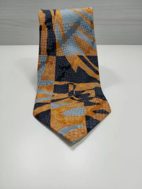 Cravatta Byblos Made In Italy Uomo Lino- Seta Tie Silk Necktie