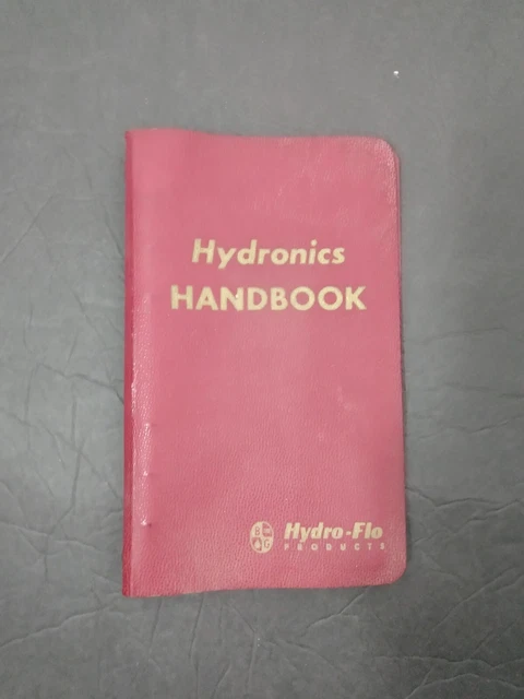 Vintage 1950s Hydro-Flo Products Hydronics Handbook Man Cave
