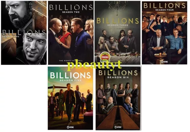 BILLIONS Series Complete Season 1-6 DVD Sets New Seasons 1 2 3 4 5 6