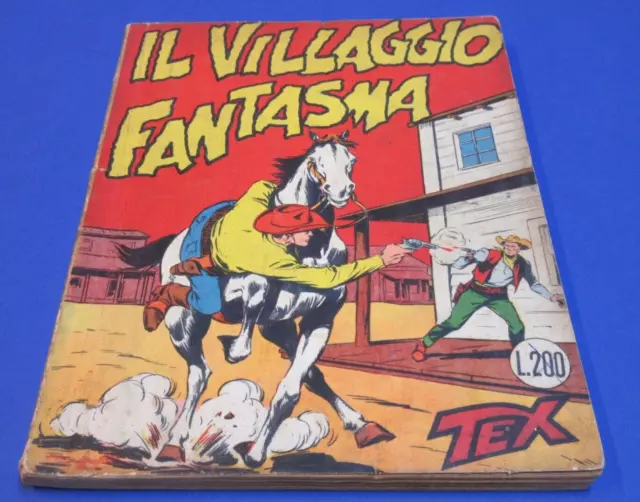 TEX GIGANTE n. 36 IL VILLAGGIO FANTASMA spillato 2926  lire 200 1963 !!