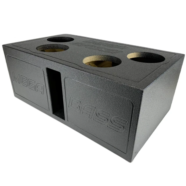 thumbnail image 2 of Mega Bass Dual 8" Ported SUV Subwoofer Enclosure – Fits Behind 3rd Row 2 of 6