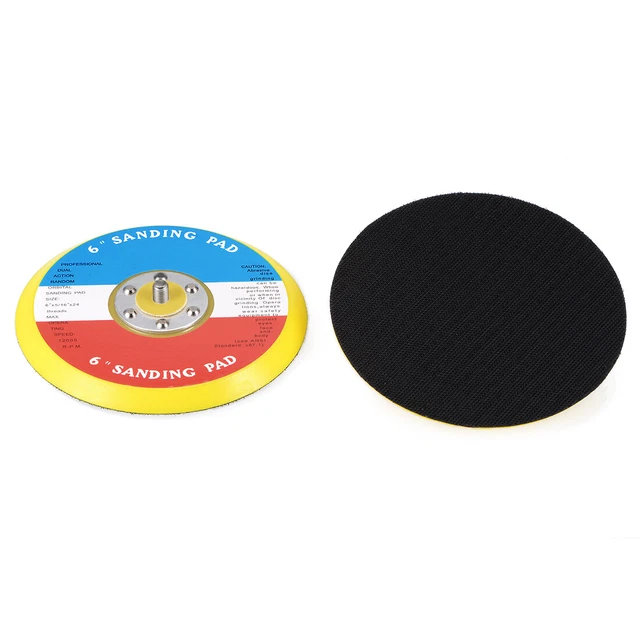 6-Pollici Platorello 5/16-Pollici Filettatura per Levigatrice Lucidatrice 2Pc