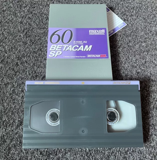 Maxell Betacam SP - Videocassetta 60 minuti - B60MLBQ - NoS - Nuovo inutilizzato