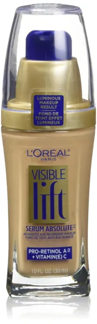 L'Oreal Paris Visible Lift Serum Absolute Foundation, Natural Beige, 1 Ounce