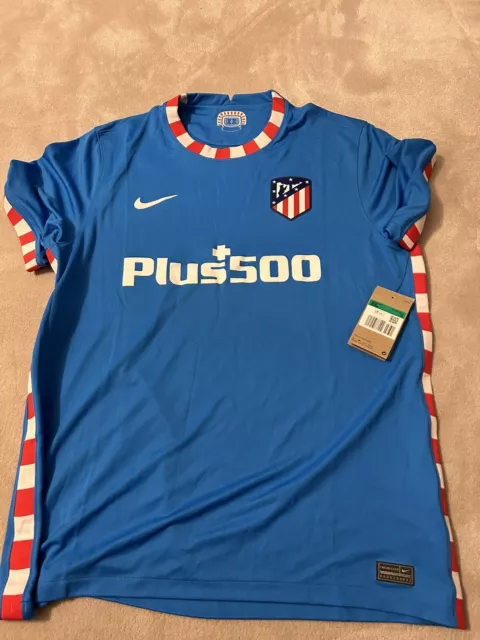 Nike Atletico Madrid XL Shirt 2021/22 Blue Football Top Jersey Soccer. New Tags.