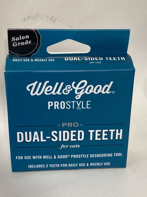WELL & GOOD prostyle pro dual sided teeth Deshedding for cats Brand New In Box