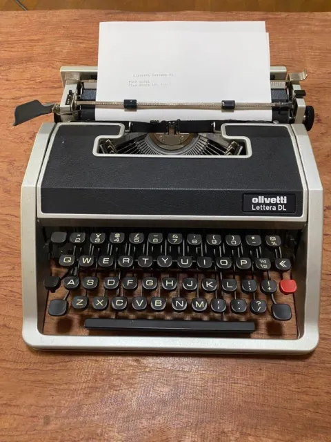 Olivetti Typewriter Lettera DL Vintage Black From Japan