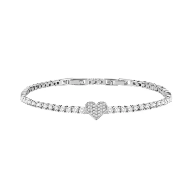 Pulsera Morellato Mujer Tesori Corazón Plata 925 / Cristales SAIW85