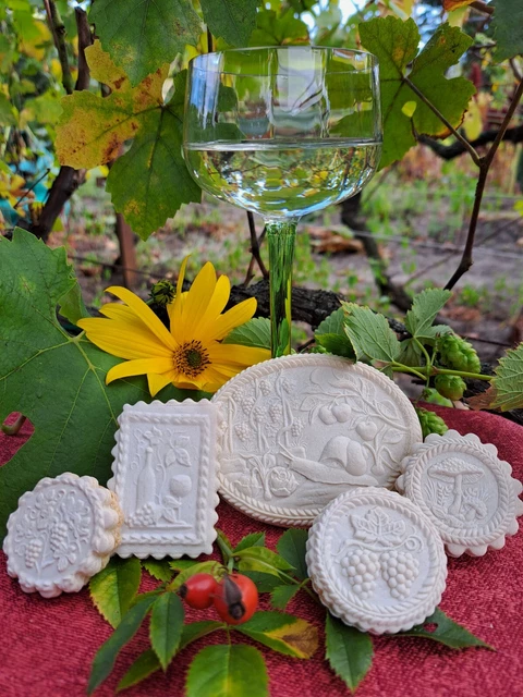 Springerle autunno e vino  biscotti biscotti dolci tradizionali fatti a mano