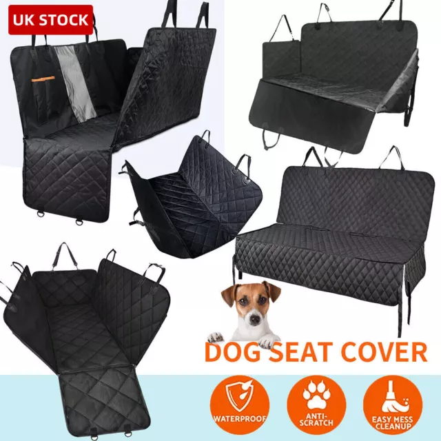 Waterproof Car Seat Cover Rear Seat Pet Dog Protector Travel Hammock Mat UK