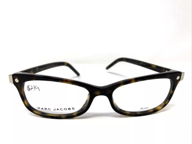 MARC JACOBS Eyeglasses Frames MARC73 C.086 52-16-140 Tortoise Full Rim VL34