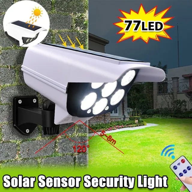 Solar-Sicherheitskamera Dummy mit LED, Überwachungskamera-Attrappe