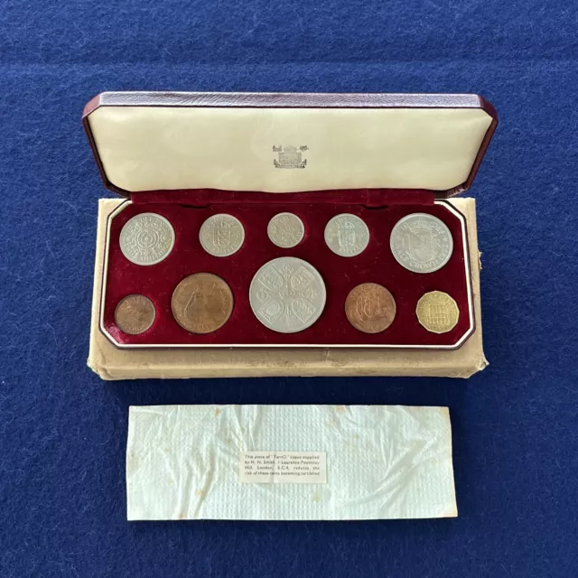 1953 Qeii Coronation Proof Coin Set Case Original Box And Paperwork Qeii154