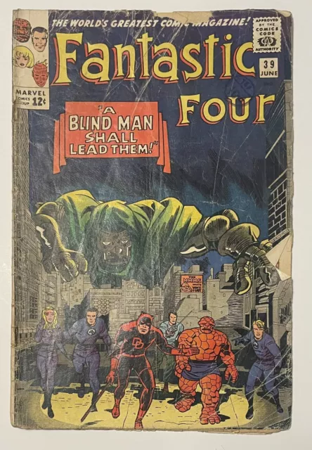 Fantastic Four #39. June 1965. Marvel. G. Daredevil! Doctor Doom! Lee & Kirby!