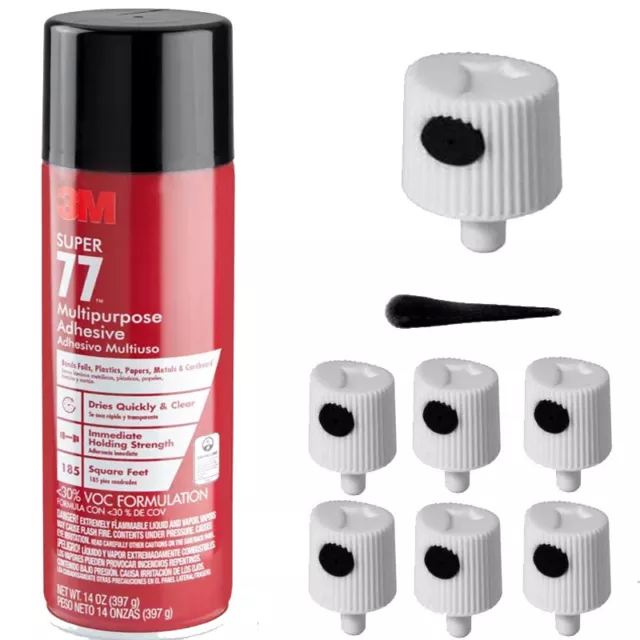 6 Spray NOZZLES for 3M Super 77 Spray Adhesive, 14 oz