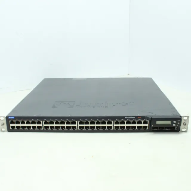 Juniper EX4200-48T 48 port Gigabit Ethernet Switch + 10Gb EX-UM-2X4SFP Module 2