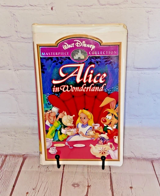 ALICE IN WONDERLAND VHS Walt Disney Masterpiece Collection Rated G 9 alice-in-wonderland-vhs-walt-disney-masterpiece-collection-rated-g-9