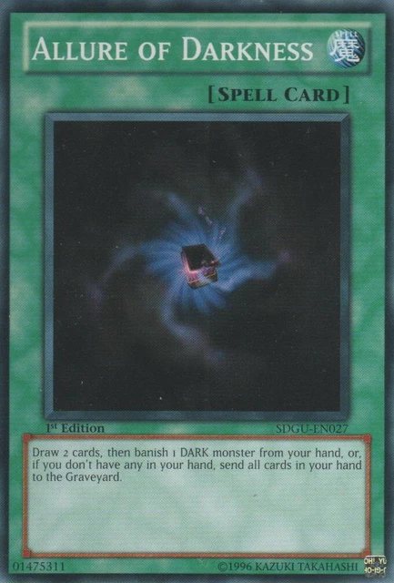 Hero Deal, English - 1 x YGO Allure of Darkness - SDGU-EN027 - Common - 1st Edit