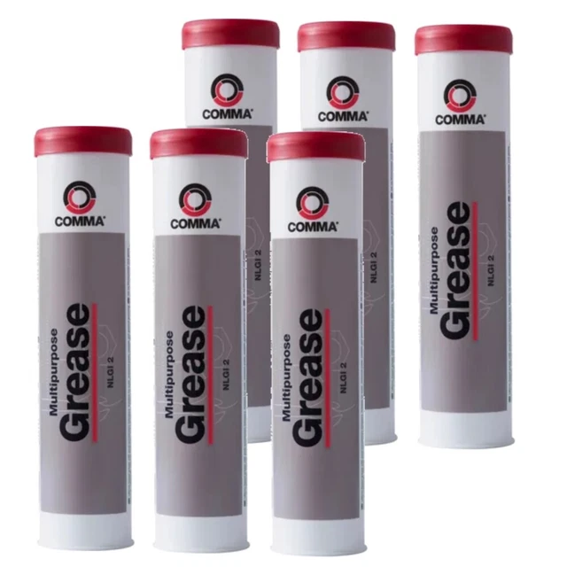 MULTIPURPOSE LITHIUM GREASE 400g Grease Gun Cartridge Comma Box Of 6