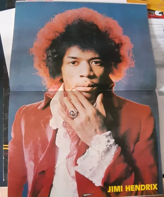 mini poster affiche revue magazine français JIMI HENDRIX 42x30cm