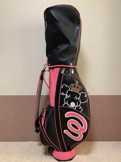 MU SPORTS GOLF Ladies Carry Caddy Bag 8.5 inch 3.5kg Black Mieko Uesako