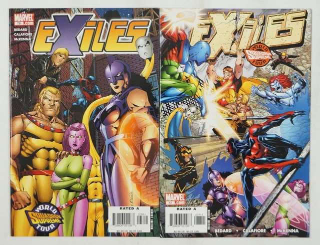 Exiles: World Tour - Squadron Supreme #1-2 VF/NM complete story Marvel set 77 78