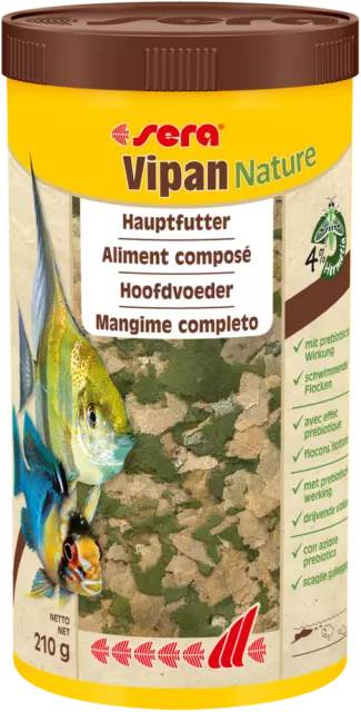 Sera Vipan Naturel 1000ml Flocons Alimentaires Nourriture Complète Aquarium