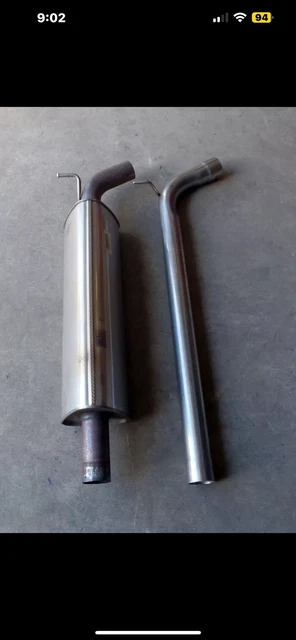 VW Scirocco 2.0 TSi Centre Resonator Delete Pipe - Deres Pipe By Zaustworx