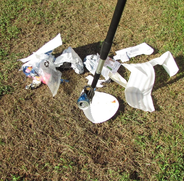 Trash Pick Up Stick  - Trash Grabber - Litter Stick   (Free 30" Pole Included) i