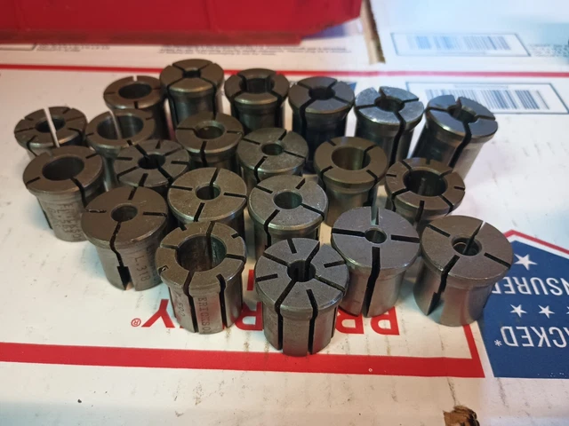 Erickson F To L Tapping Collets For Mill Milling Machine .255" To .700"