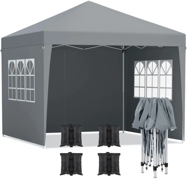 Faltpavillon Pavillon 3x3m Gartenzelt Wasserdicht UV-Schutz 50+ Wasserdicht Zelt