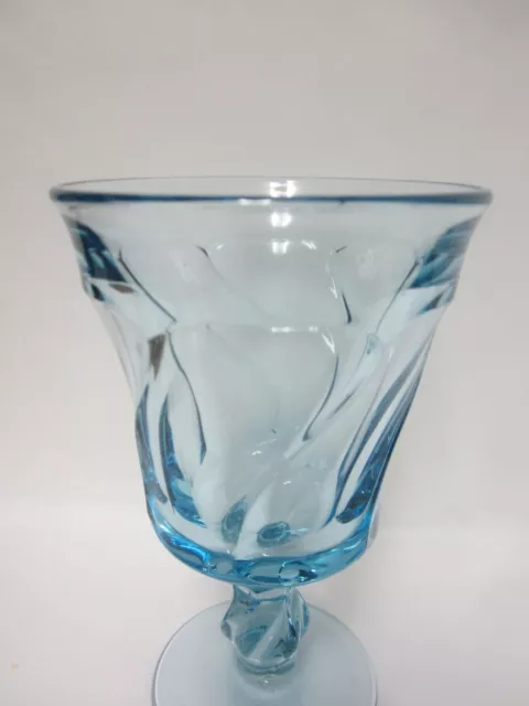 Fostoria JAMESTOWN Blue Water Goblet - 5 7/8" 3