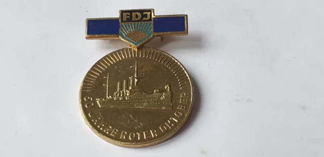 DDR Abzeichen,Medaille,Orden, FDJ 60 Jahre Roter Oktober FDJ Auftrag 9.Parteitag