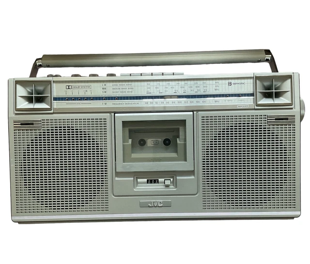 JVC RC656LB STEREO Radio Cassette Recorder Ghetto Blaster Boombox