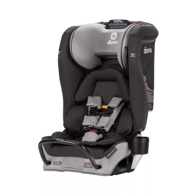 Diono Radian 3RXT Safe+ All-in-One Convertible+Booster Car Seat Gray Slate NEW