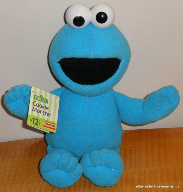 New 2002 Fisher Price Sesame Street Cookie Monster Stuffed Plush Toy