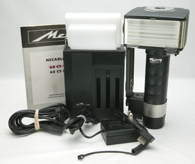 Metz 60 CT-1 Complete Flash Kit W/Diffuser & NO Battery. Tested. Still The Best.