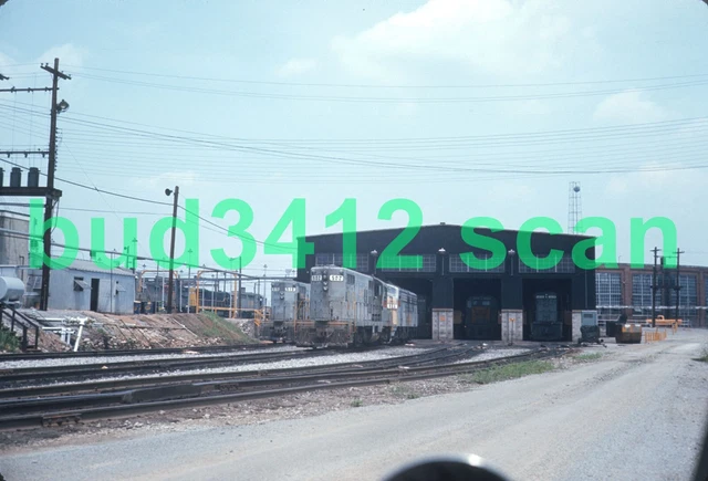 L&N Louisville & Nashville GP7 #502 at Nashville TN (Radnor) 1970 ORIGINAL Slide