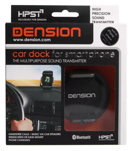 Dension Car Dock Transmetteur Fm Bluetooth Voiture Mains-Libres Aux Audio