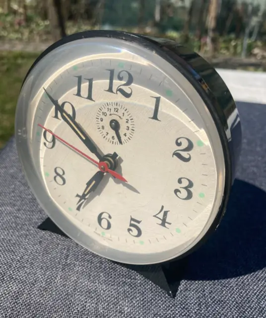Vintage Mechanical Alarm Clock Chinese Old Collectible Table Wind Up Rare