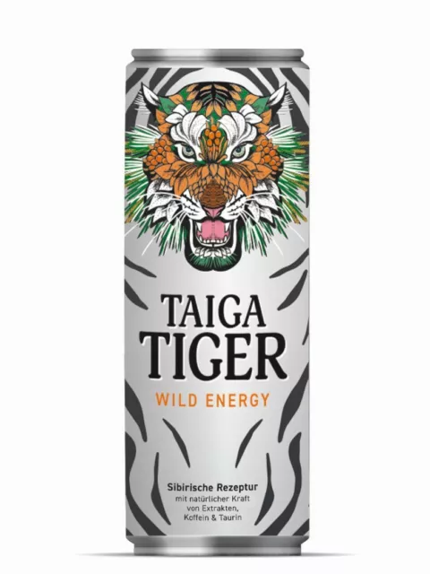 Taiga Tiger Wild Energy Energydrink Alkoholfrei Getränk sibirische Rezeptur 0,25