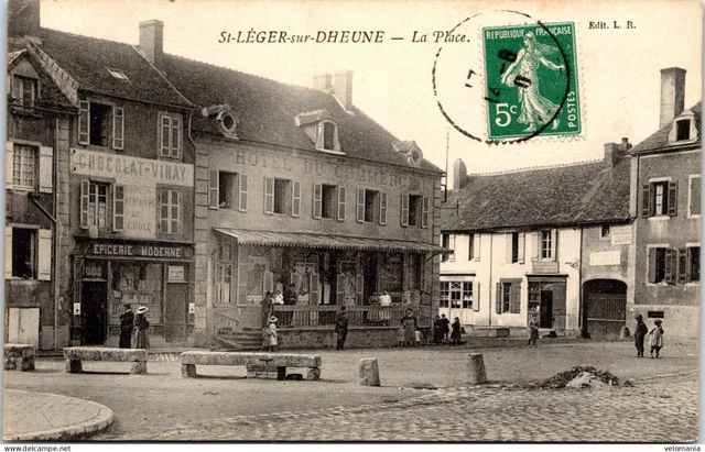 Carte Postale Ancienne SAINT LEGER DU BOIS L'EGLISE - Vue De Derrière - Années 1900