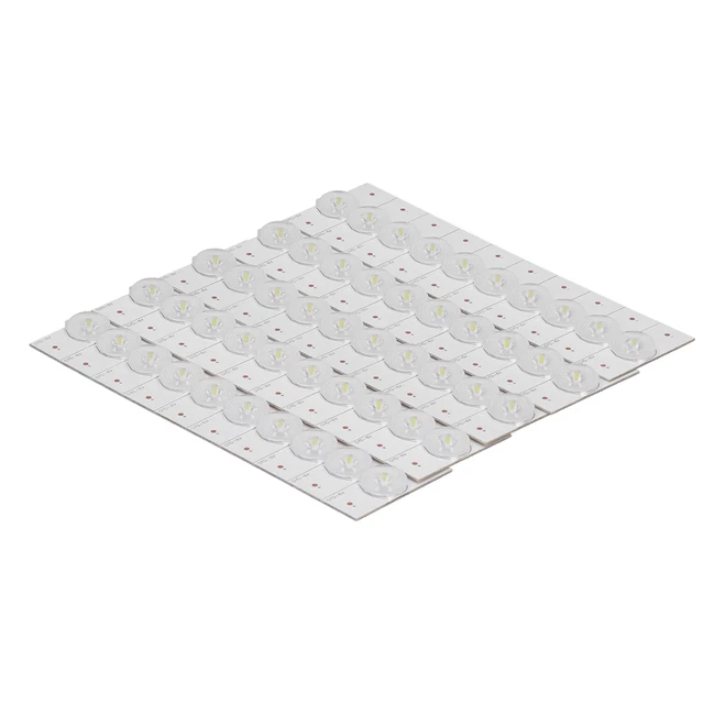 50Pcs SMD Lamp Bead W/ Optical Lens Fliter Fiber Board 6V Led Light Strip Parts✈