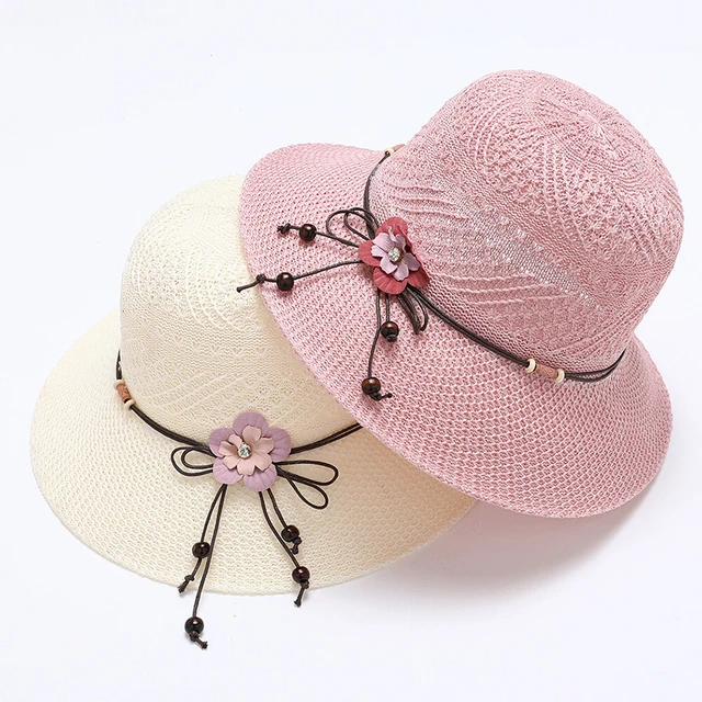 Chapeau De Soleil En Paille COSSIKA Pour Femmes - Grand Bord, Franges, Style Boho - Protection UV