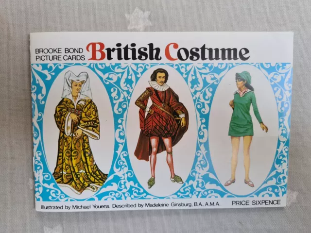 Vintage Retro Album Tea Brooke Bond part set British Costume. Complete Set Mint