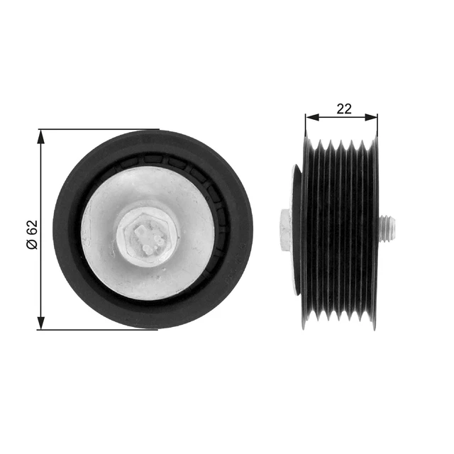 Rullo Tendicinghia Per Asciugatrice Bauknecht/Whirlpool – Ricambio 484000000792