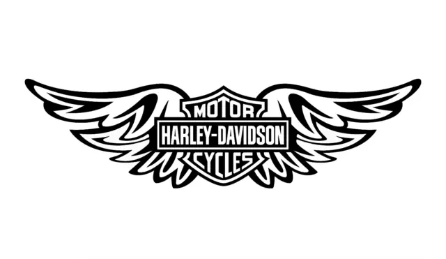 Aufkleber Harley Davidson Logo Wings Auto Motorrad Möbel PC