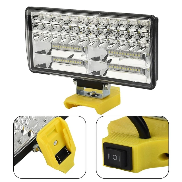 Leuchte Akku LED Lampe 6200K Kaltweiß 28W Arbeitsleuchte Batteriebetrieben