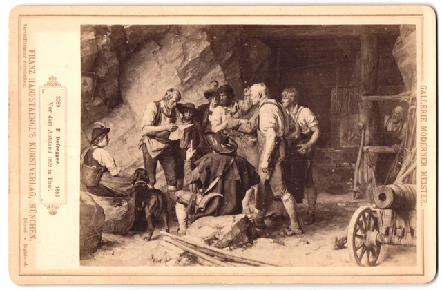 Fotografie Franz Hanfstaengl, München, Gemälde: Vor dem Aufstand 1809 in Tirol
