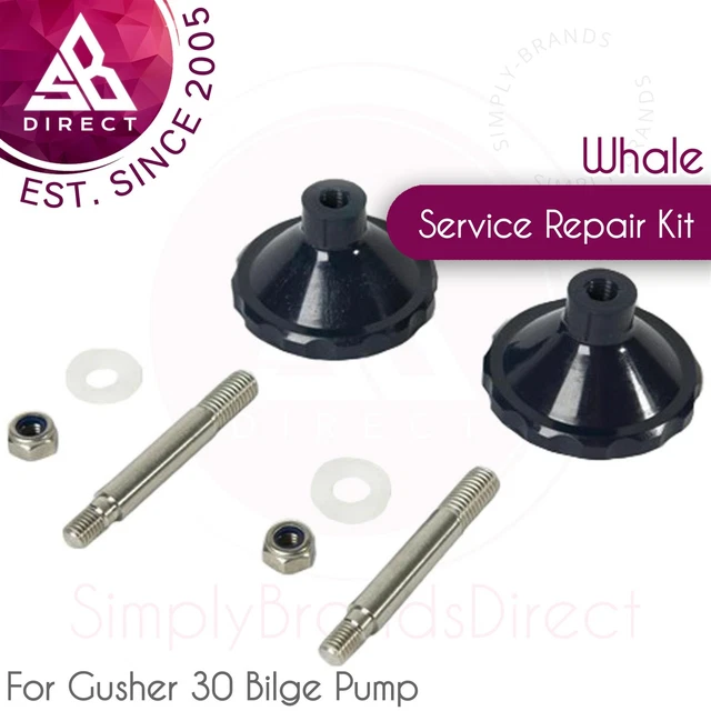 Whale Volant & Clou Service Réparation Kit │ Pour Geyser 30 Pompe Assèchement │